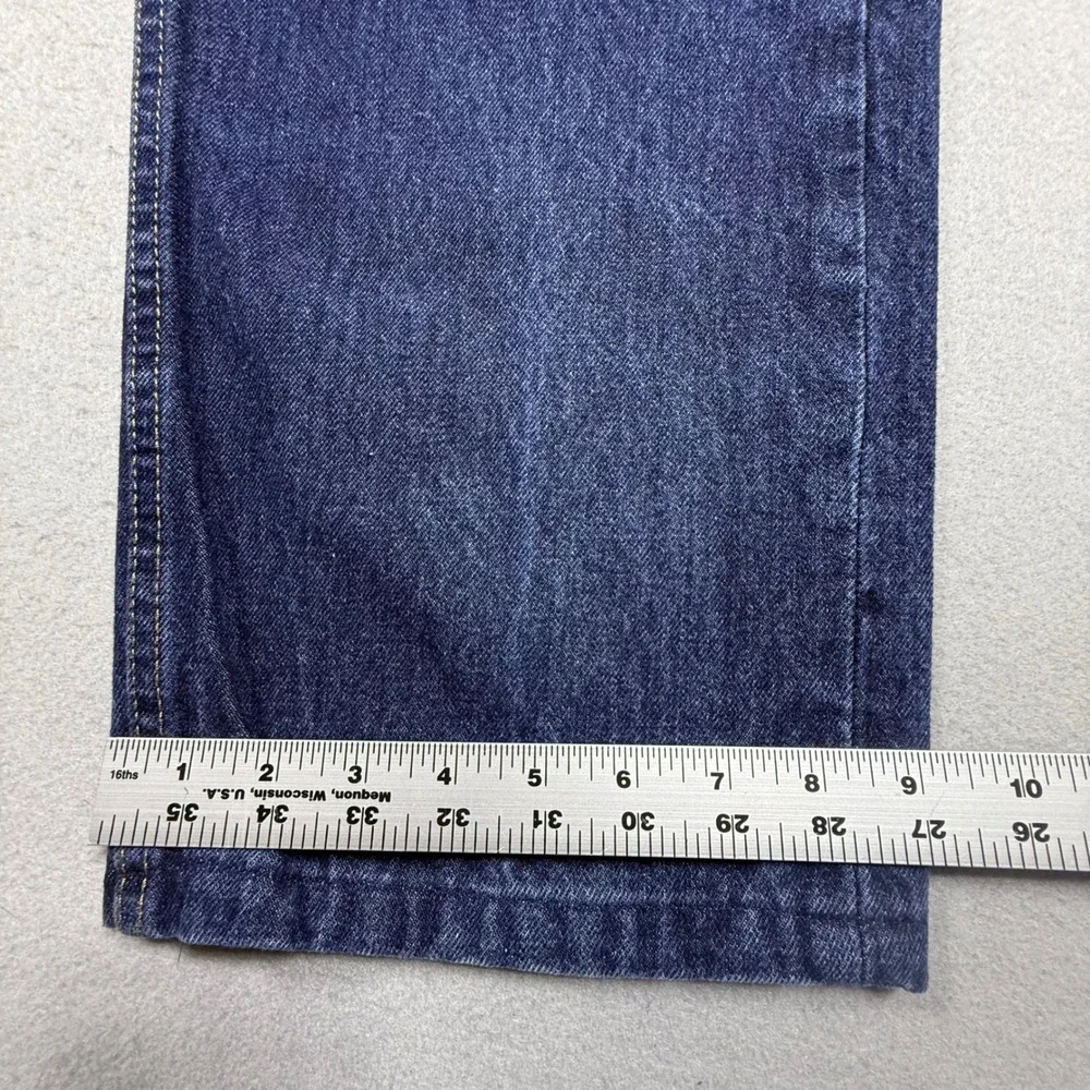 505 Levis Regular Fit Straight Leg Dark Wash Indigo Denim Jeans Mens 40x29